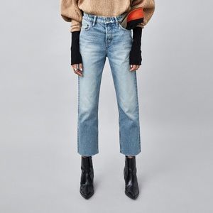 Zara Straight Cut High-Rise Authentic Jeans